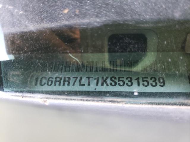 1C6RR7LT1KS531539 - 2019 RAM 1500 CLASS SLT 石墨色 照片 10