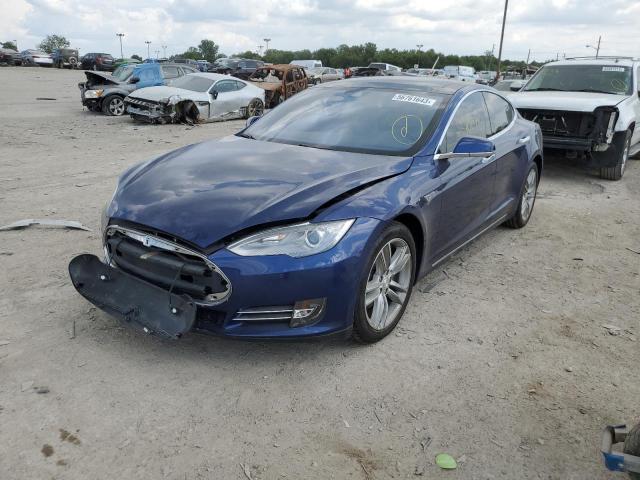 5YJSA1E29FF109170 - 2015 TESLA MODEL S Կապույտ լուսանկար 1