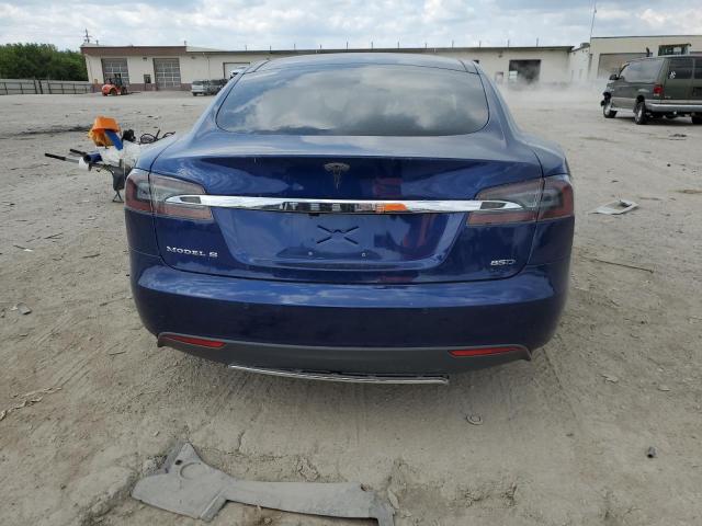 5YJSA1E29FF109170 - 2015 TESLA MODEL S Կապույտ լուսանկար 6