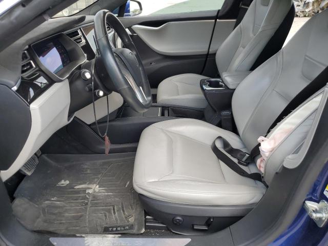 5YJSA1E29FF109170 - 2015 TESLA MODEL S Կապույտ լուսանկար 7