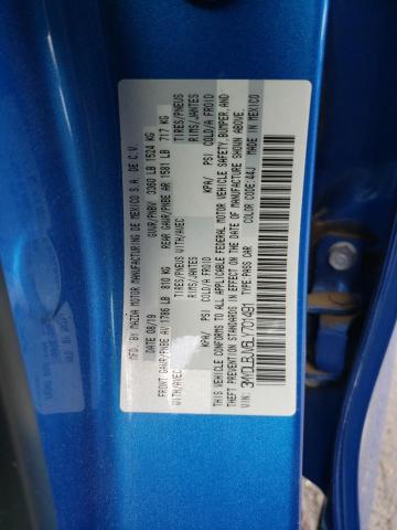 3MYDLBJV6LY701491 - 2020 TOYOTA YARIS LE BLUE photo 13