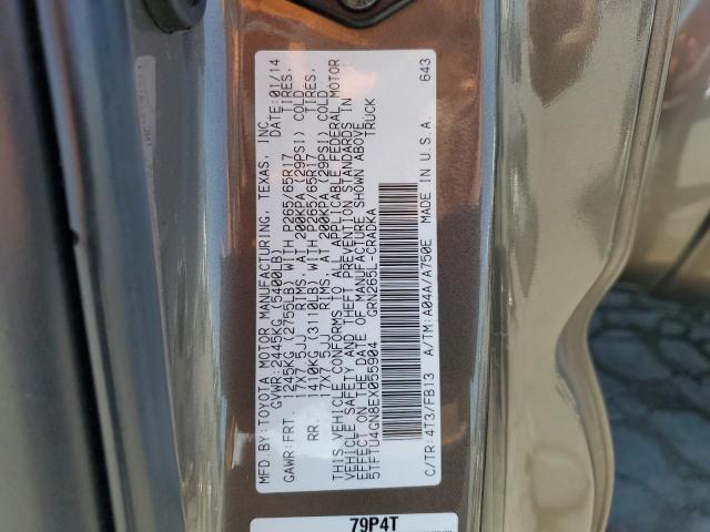 5TFTU4GN8EX055904 - 2014 TOYOTA TACOMA PRERUNNER ACCESS CAB BROWN photo 13