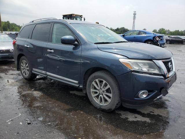 5N1AR2MM6EC712629 - 2014 NISSAN PATHFINDER S BLUE photo 4
