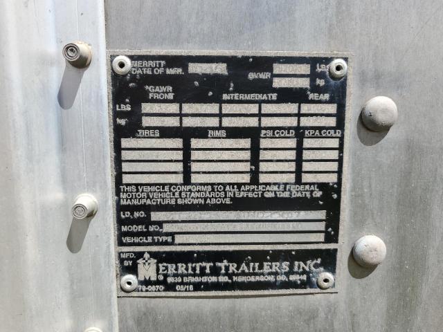 1MT2N5335HH025817 - 2017 MERR TRAILER SILVER photo 10