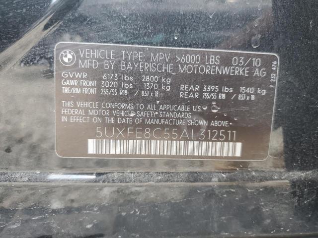 5UXFE8C55AL312511 - 2010 BMW X5 XDRIVE48I Czarny zdjęcie 13