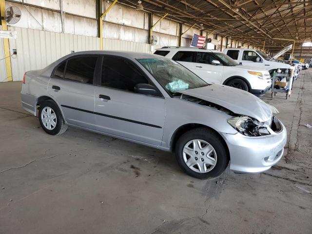 1HGES16315L024659 - 2005 HONDA CIVIC DX VP ვერცხლისფერი ფოტო 4