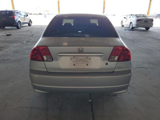 1HGES16315L024659 - 2005 HONDA CIVIC DX VP ვერცხლისფერი ფოტო 6