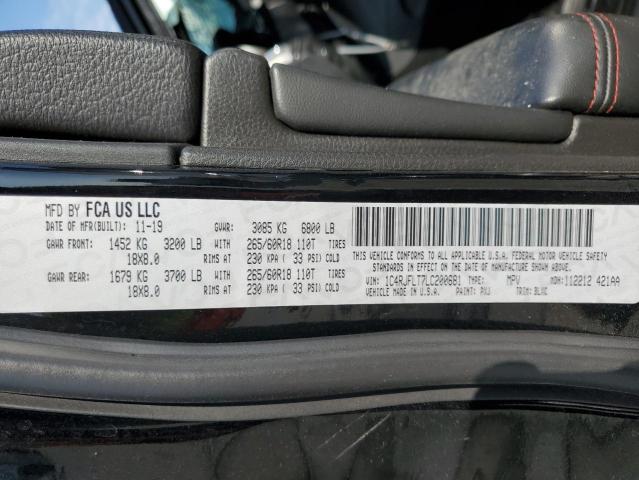 1C4RJFLT7LC200681 - 2020 JEEP GRAND CHER TRAILHAWK შავი ფოტო 13