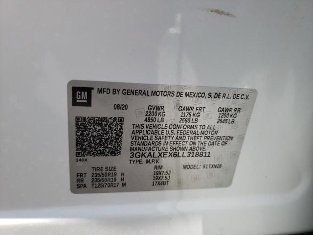 3GKALXEX6LL318811 - 2020 GMC TERRAIN DENALI WHITE photo 14