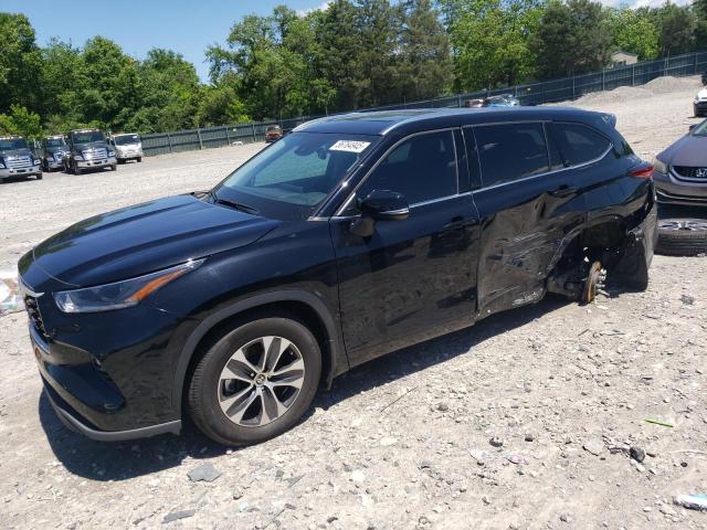 5TDHZRBH9MS128000 - 2021 TOYOTA HIGHLANDER XLE BLACK photo 1