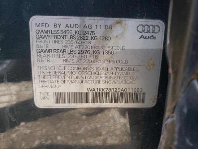 WA1KK78R29A011663 - 2009 AUDI Q5 3.2 BLUE photo 14