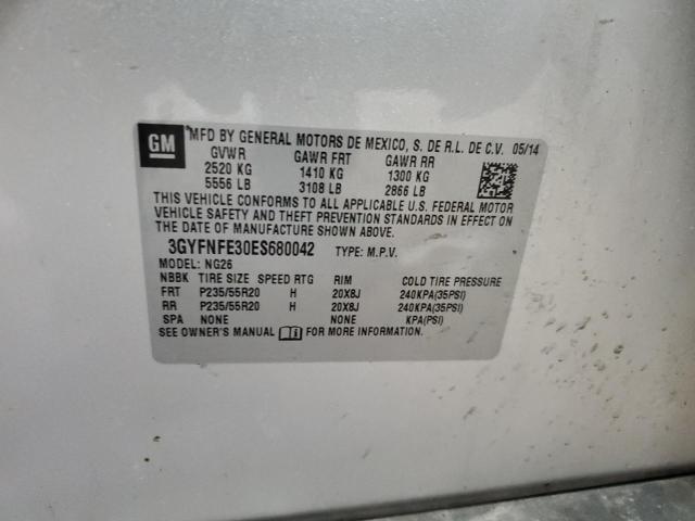 3GYFNFE30ES680042 - 2014 CADILLAC SRX PERFORMANCE COLLECTION SILVER photo 13