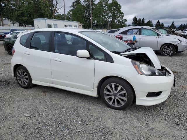 JHMGE8H52DC059343 - 2013 HONDA FIT SPORT თეთრი ფოტო 4