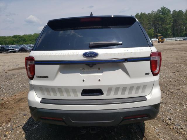 1FM5K8AR9JGA32199 - 2018 FORD EXPLORER POLICE INTERCEPTOR WHITE photo 6