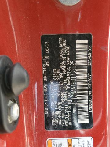 JF1ZNAA19D1732025 - 2013 TOYOTA SCION FR-S RED photo 12