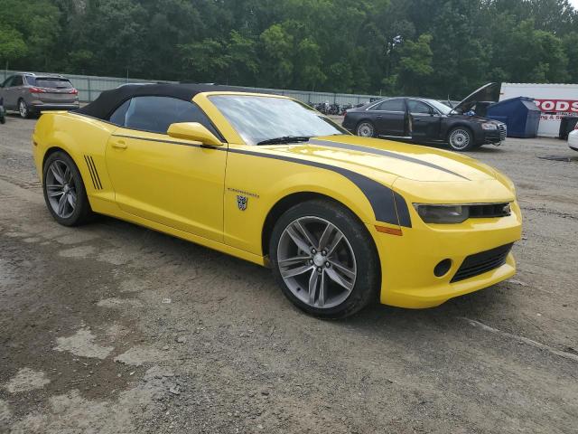 2G1FC3D34E9150917 - 2014 CHEVROLET CAMARO LT YELLOW photo 4