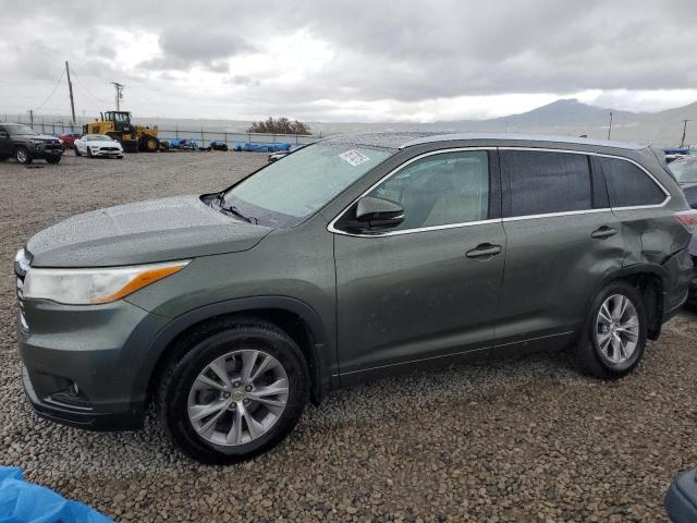 5TDJKRFH4ES047598 - 2014 TOYOTA HIGHLANDER XLE GREEN photo 1