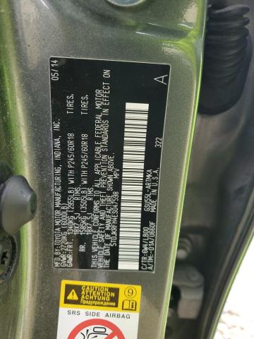 5TDJKRFH4ES047598 - 2014 TOYOTA HIGHLANDER XLE GREEN photo 13