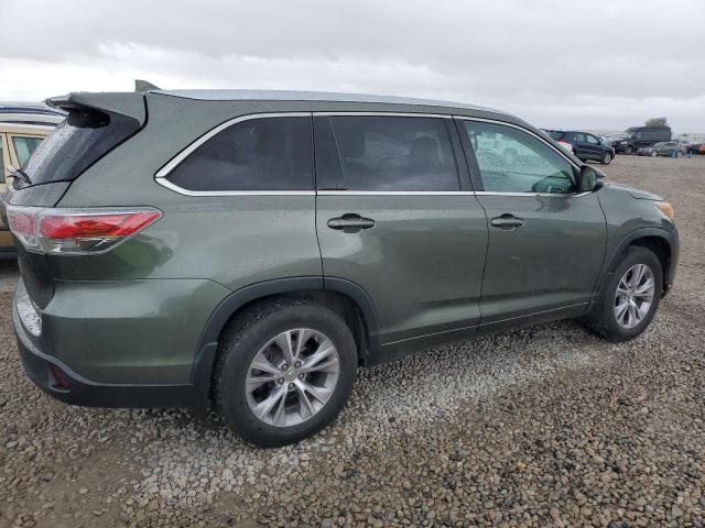 5TDJKRFH4ES047598 - 2014 TOYOTA HIGHLANDER XLE GREEN photo 3