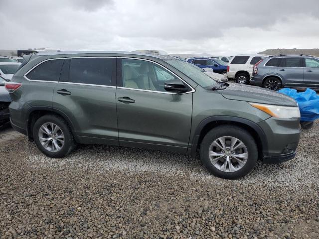 5TDJKRFH4ES047598 - 2014 TOYOTA HIGHLANDER XLE GREEN photo 4
