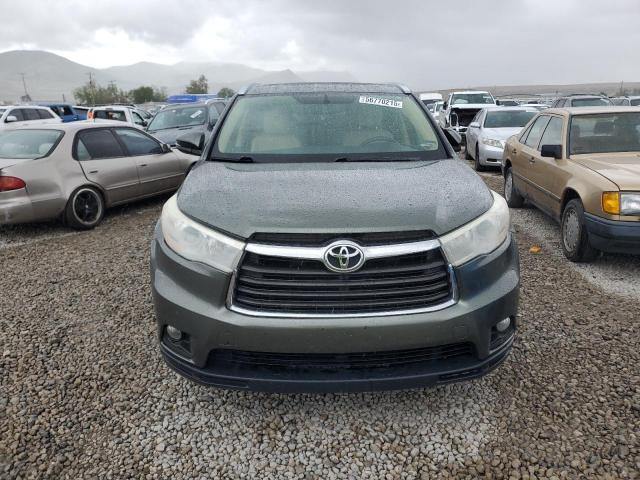 5TDJKRFH4ES047598 - 2014 TOYOTA HIGHLANDER XLE GREEN photo 5