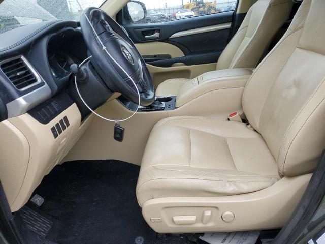 5TDJKRFH4ES047598 - 2014 TOYOTA HIGHLANDER XLE GREEN photo 7