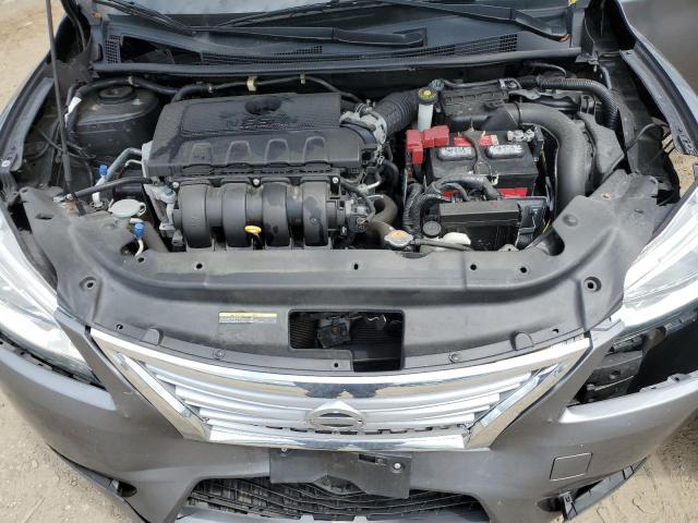 3N1AB7AP3FL687962 - 2015 NISSAN SENTRA S GRAY photo 11