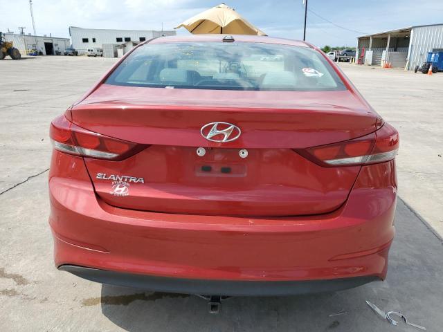 5NPD84LF3HH053632 - 2017 HYUNDAI ELANTRA SE RED photo 6