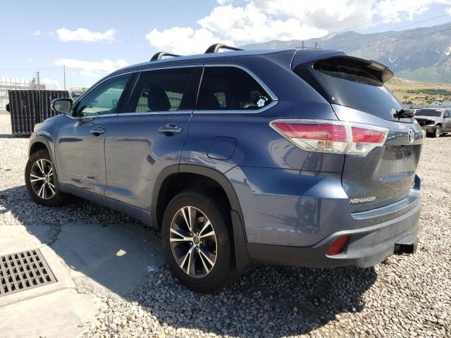 5TDJKRFH4GS282067 - 2016 TOYOTA HIGHLANDER XLE Mavi foto 2