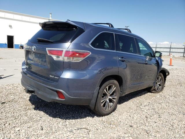5TDJKRFH4GS282067 - 2016 TOYOTA HIGHLANDER XLE Mavi foto 3