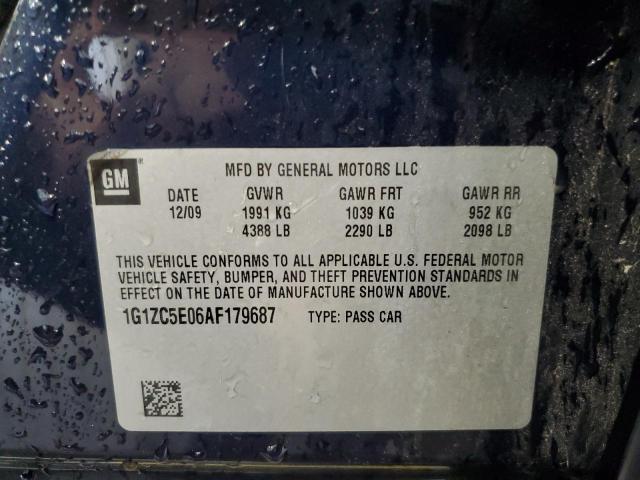 1G1ZC5E06AF179687 - 2010 CHEVROLET MALIBU 1LT BLUE photo 13