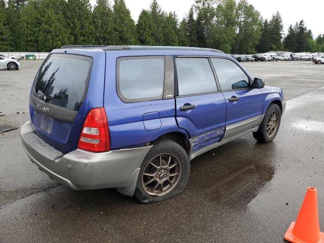 JF1SG65663G704919 - 2003 SUBARU FORESTER 2.5XS ლურჯი ფოტო 3