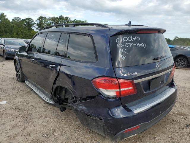 4JGDF7DE7KB200522 - 2019 MERCEDES-BENZ GLS 550 4MATIC BLUE photo 3