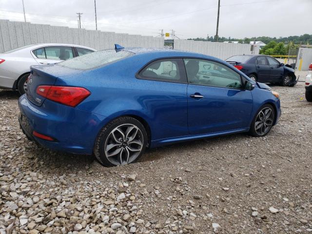 KNAFZ6A38F5301197 - 2015 KIA FORTE SX BLUE photo 3