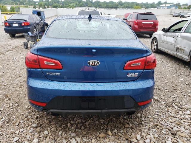 KNAFZ6A38F5301197 - 2015 KIA FORTE SX BLUE photo 6