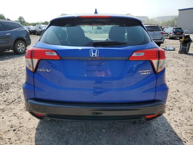 3CZRU6H16KG719466 - 2019 HONDA HR-V SPORT BLUE photo 6