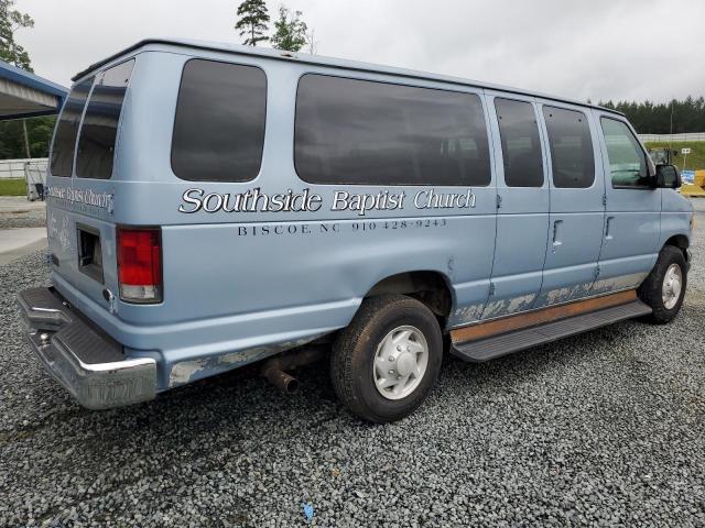 1FBSS31L0YHA15371 - 2000 FORD ECONOLINE E350 SUPER DUTY WAGON BLUE photo 3