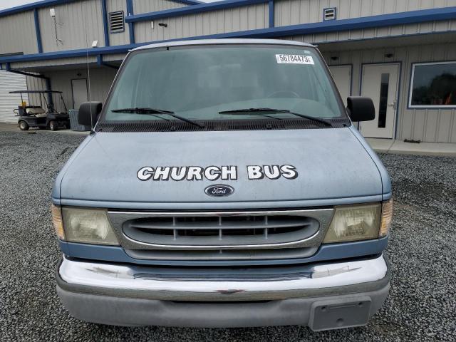 1FBSS31L0YHA15371 - 2000 FORD ECONOLINE E350 SUPER DUTY WAGON BLUE photo 5