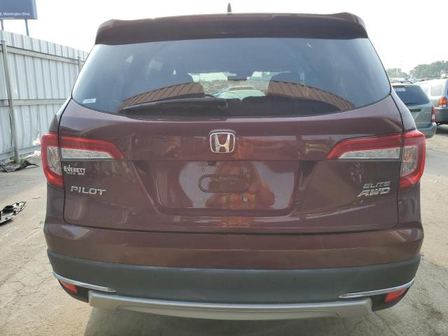 5FNYF6H04LB043478 - 2020 HONDA PILOT ELITE BURGUNDY photo 6