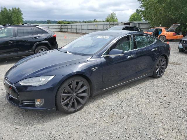5YJSA1CP0CFP01776 - 2012 TESLA MODEL S BLUE photo 1