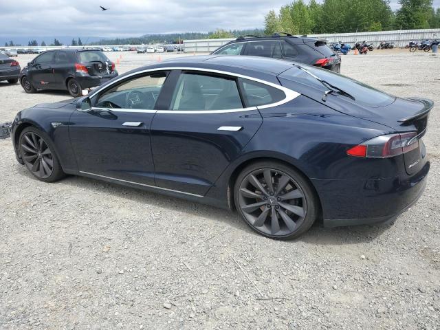 5YJSA1CP0CFP01776 - 2012 TESLA MODEL S BLUE photo 2