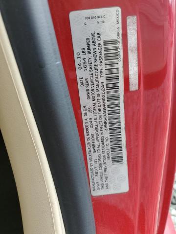 3VWRW3AG9AM025249 - 2010 VOLKSWAGEN NEW BEETLE Rot Foto 12