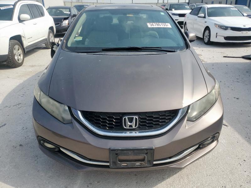 2HGFB2F92DH514893 - 2013 HONDA CIVIC EXL BROWN photo 5