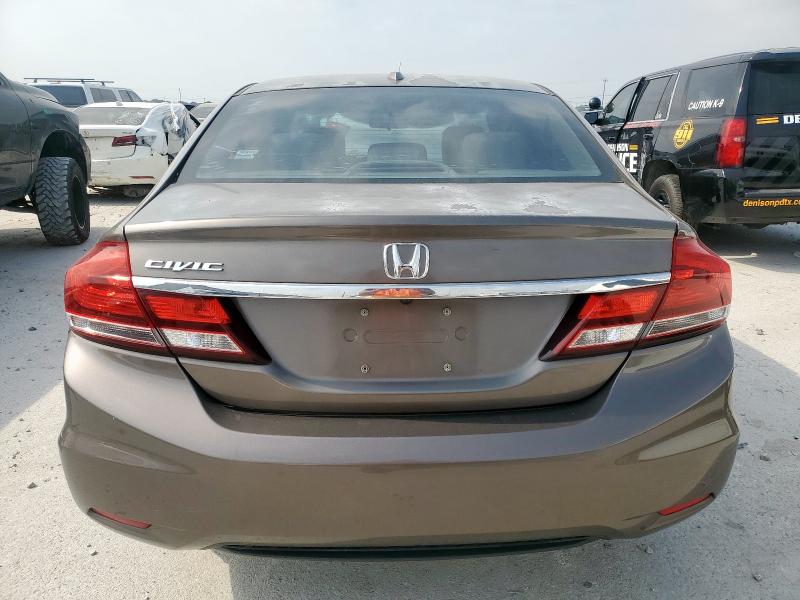 2HGFB2F92DH514893 - 2013 HONDA CIVIC EXL BROWN photo 6