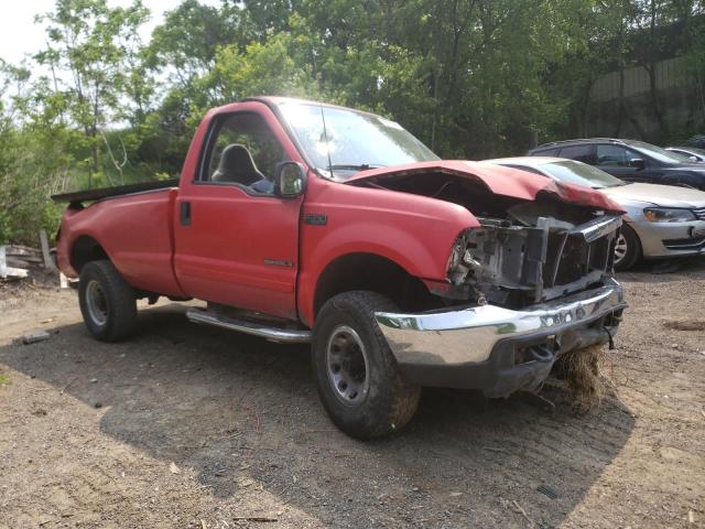 1FTSF31F51ED48330 - 2001 FORD F350 SRW SUPER DUTY RED photo 4