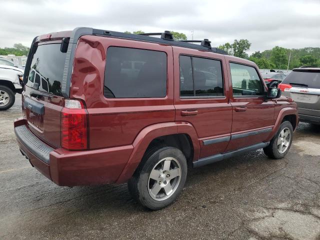 1J8HG48K29C519194 - 2009 JEEP COMMANDER SPORT წითელი ფოტო 3