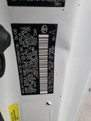 JTKDE167090282398 - 2009 TOYOTA SCION TC 白色 照片 12