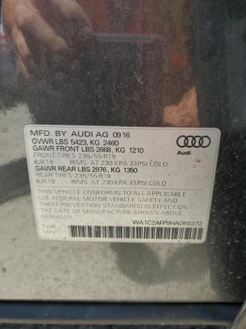 WA1C2AFP9HA059372 - 2017 AUDI Q5 PREMIUM 灰色 照片 12