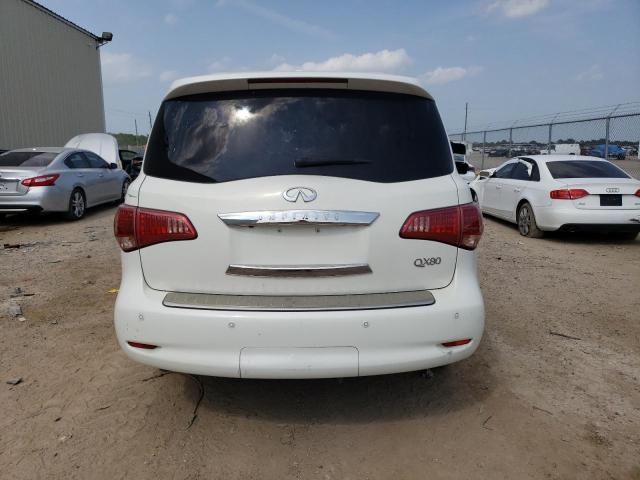 JN8AZ2NF6E9553519 - 2014 INFINITI QX80 WHITE photo 6