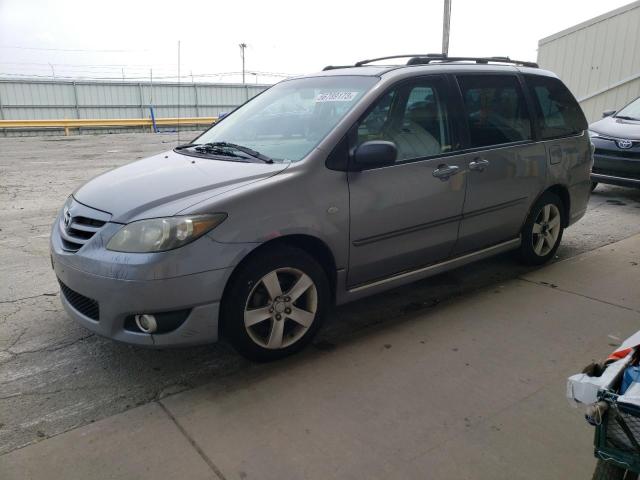 JM3LW28J740507883 - 2004 MAZDA MPV WAGON GRAY photo 1